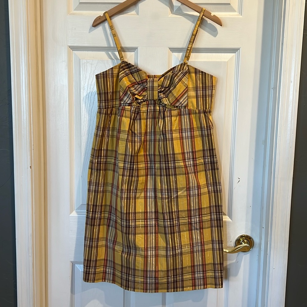 XHILARATION Sleeveless Plaid Casual Summer Dress